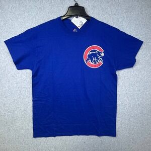 Kris Bryant Chicago Cubs Men's L Blue #17 MLB Majestic Crew Neck NWT
